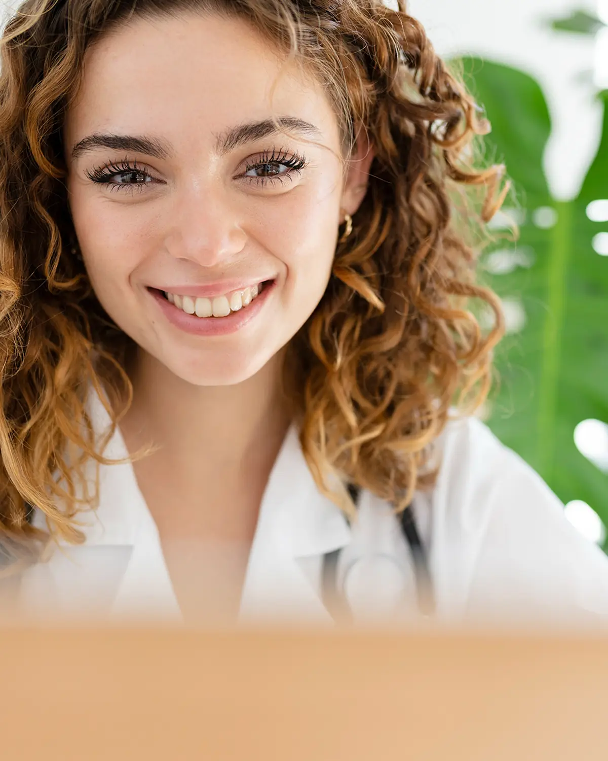 Dietitian in a white coat